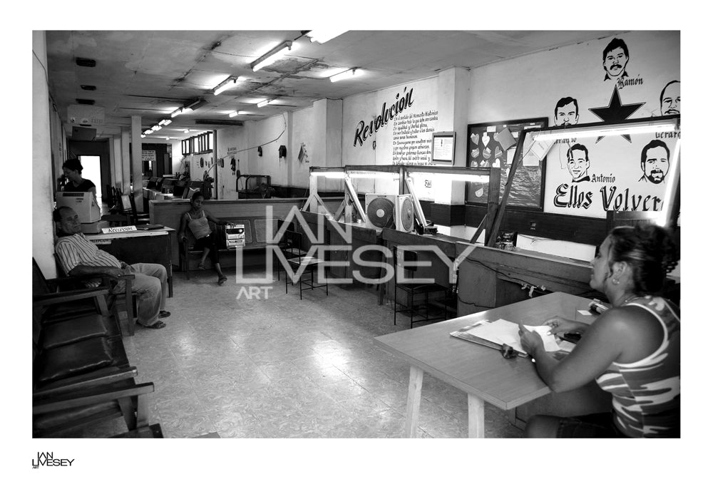 Guantanamo Cuba Locals relax in a reception area - Limited Edition Prints