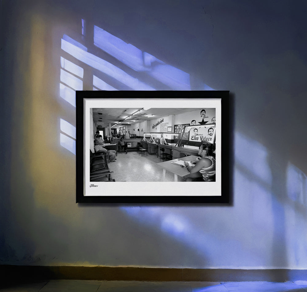 Guantanamo Cuba Locals relax in a reception area - Limited Edition Prints