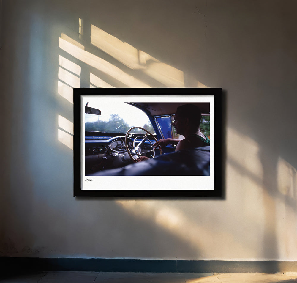 Guantanamo Cuba Local in a Classic Car - Limited Edition Prints