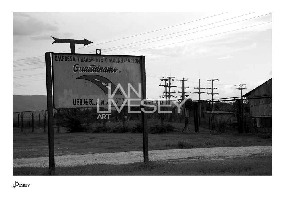 Guantanamo Cuba Rural Road Sign - Limited Edition Prints