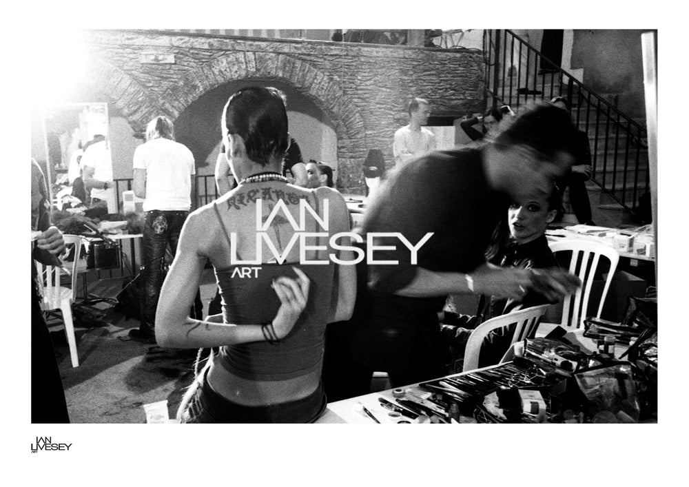 Omahyra Mota - Back Stage Paris Fashion Show with Erin O'Connor - Limited Edition Prints