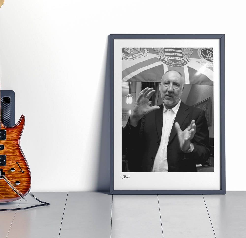 Pete Townsend in front of QPR Flag - Limited Edition Prints