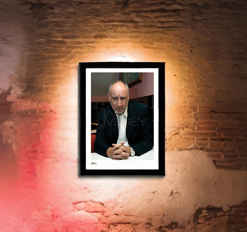 Pete Townsend sat looking to camera  - Limited Edition Prints