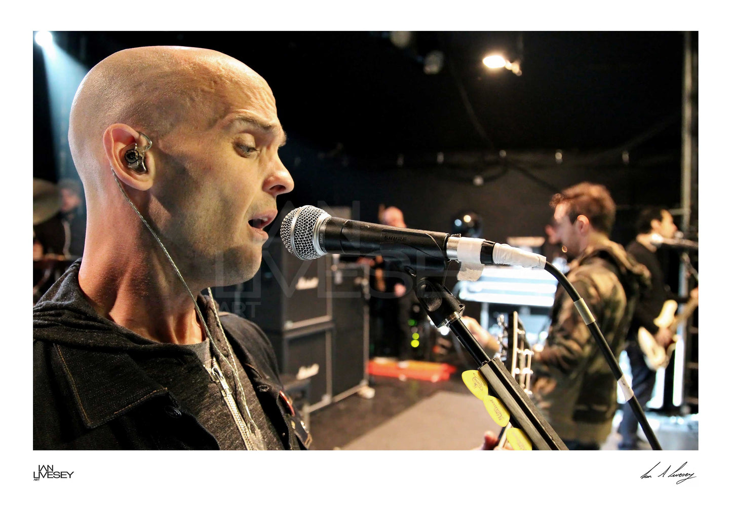 Zach Blair in rehearsals singing close to mic - Limited Edition