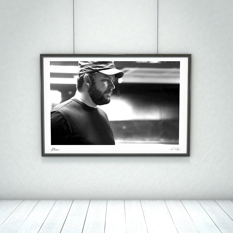 Portrait of Brandon Barnes Drummer for Rise Against- Exclusive Limited Edition